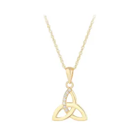 10K Gold Trinity Knot Pendant