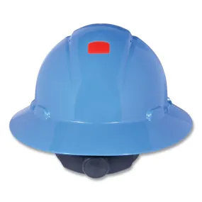 3M SecureFit H-Series Hard Hats, H-800 Hat with UV Indicator, 4-Point Pressure Diffusion Ratchet Suspension, Blue (MMMH803SFRUV)