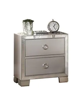 ACME Voeville II Nightstand in Platinum 24843