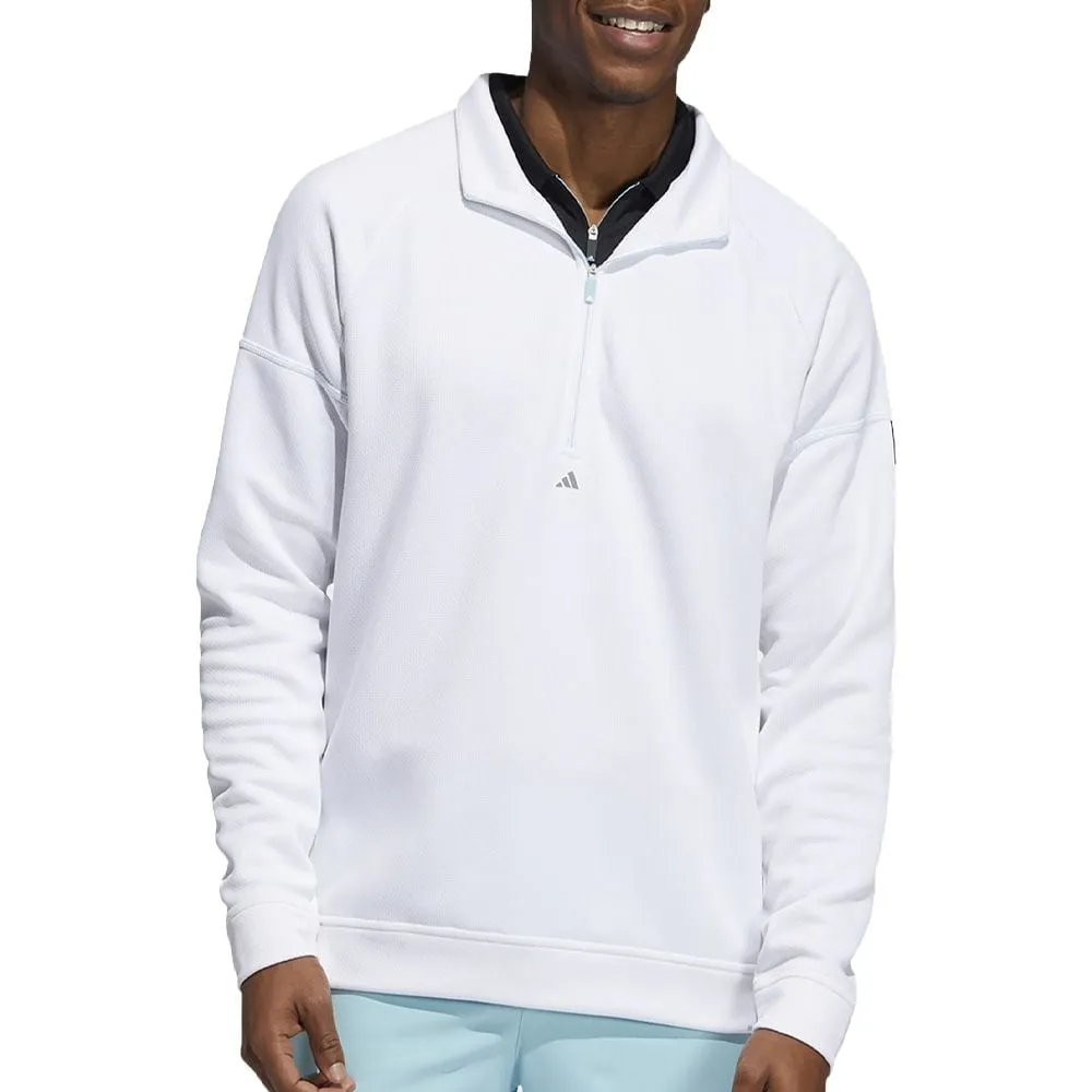 adidas Equipment 1/4 Zip Sweater - White/Hazy Sky