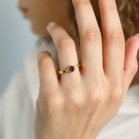 Birthstone Signet Ring