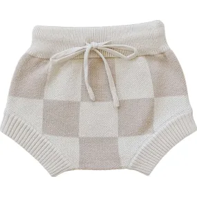 Checkered Knit Bloomers