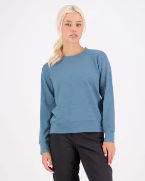 Covert Lite Merino Crew - Smokey Blue