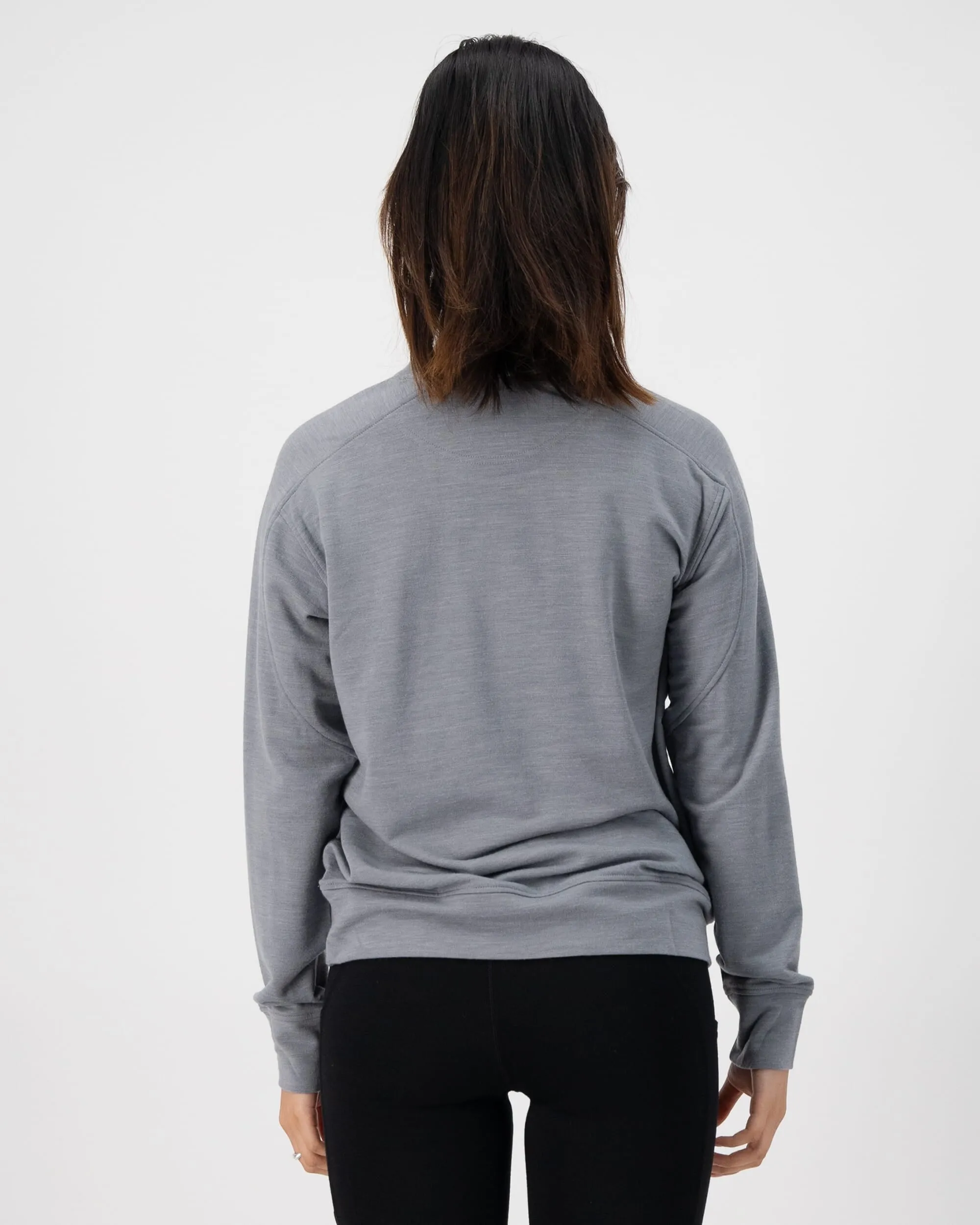 Covert Lite Merino Crew - Storm Grey