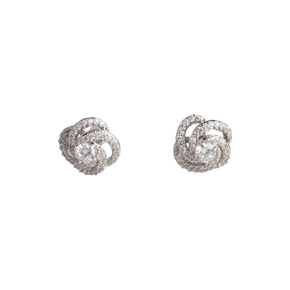 Crystal Knot Earrings