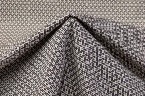 Diamond Clover Stretch Brocade - Gray / Stone