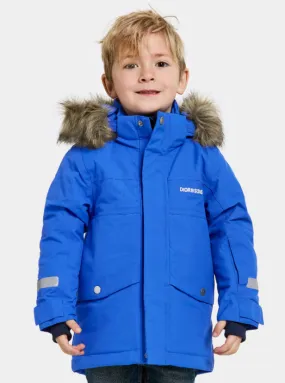 Didriksons Kids Bjarven 3 Waterproof Insulated Parka (Caribbean Blue)(Ages 3-10)