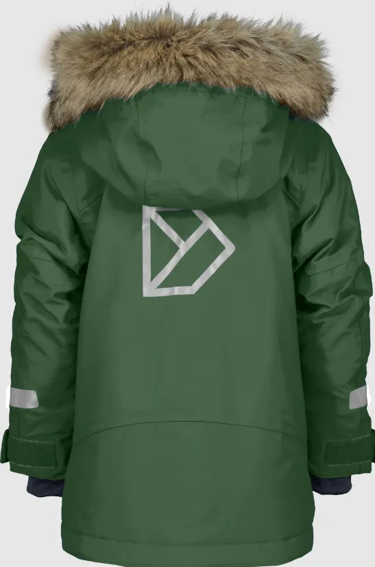 Didriksons Kids Bjarven 3 Waterproof Insulated Parka (Pine Green)(Ages 3-10)