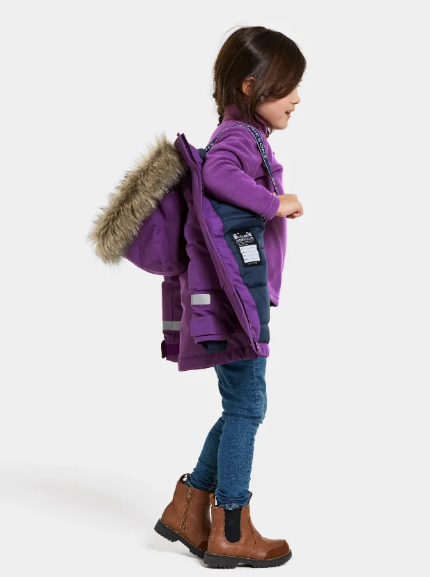 Didriksons Kids Bjarven Waterproof Insulated Parka (Royal Purple)(Ages 3-10)