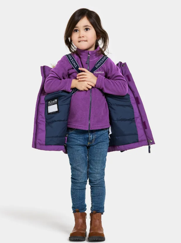 Didriksons Kids Bjarven Waterproof Insulated Parka (Royal Purple)(Ages 3-10)