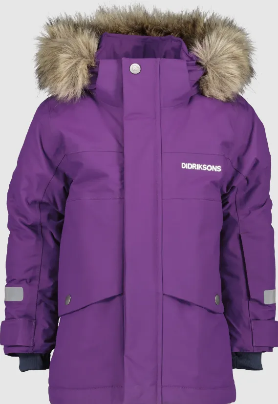 Didriksons Kids Bjarven Waterproof Insulated Parka (Royal Purple)(Ages 3-10)