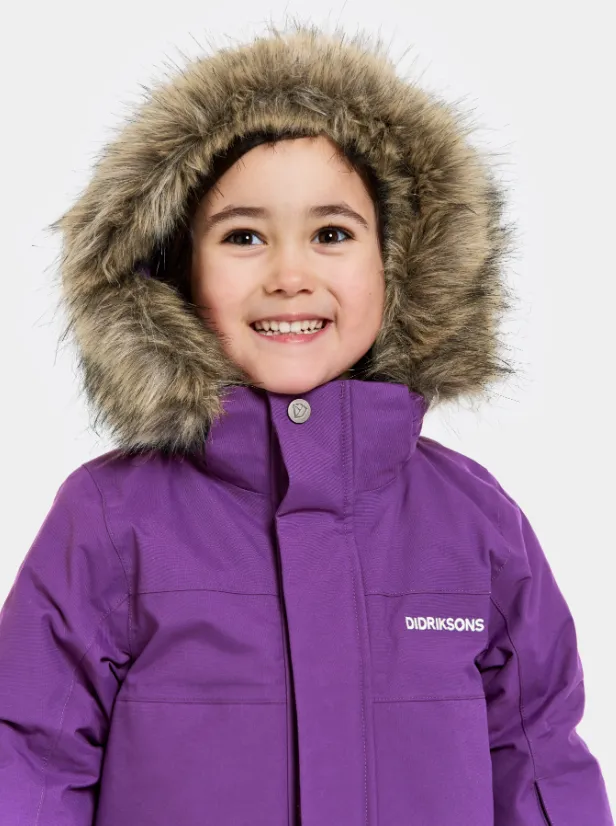 Didriksons Kids Bjarven Waterproof Insulated Parka (Royal Purple)(Ages 3-10)