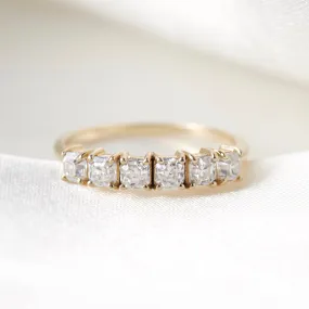 Emily Moissanite Half Eternity Ring