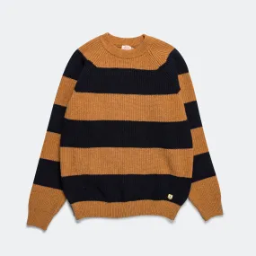 Heritage Pullover Knit - Dark Sunflower/Navy