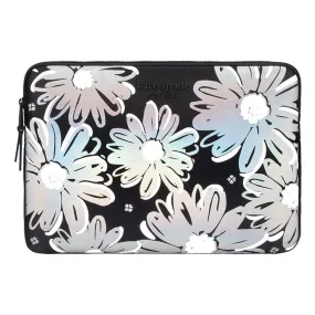 Kate Spade New York Puffer Universal Laptop Sleeve For 13″-14″ 2015-2021 (Daisy Iridescent Black)