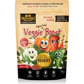 Mavella Superfoods Veggie Boost, Veggies Powder with Pea Protein Powder for Kids, Vegetable Protein Powder, Savoury Flavored Green Vegetable Powder 100g