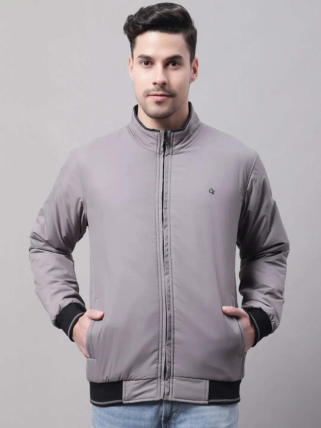 Men Reversible Grey Jacket