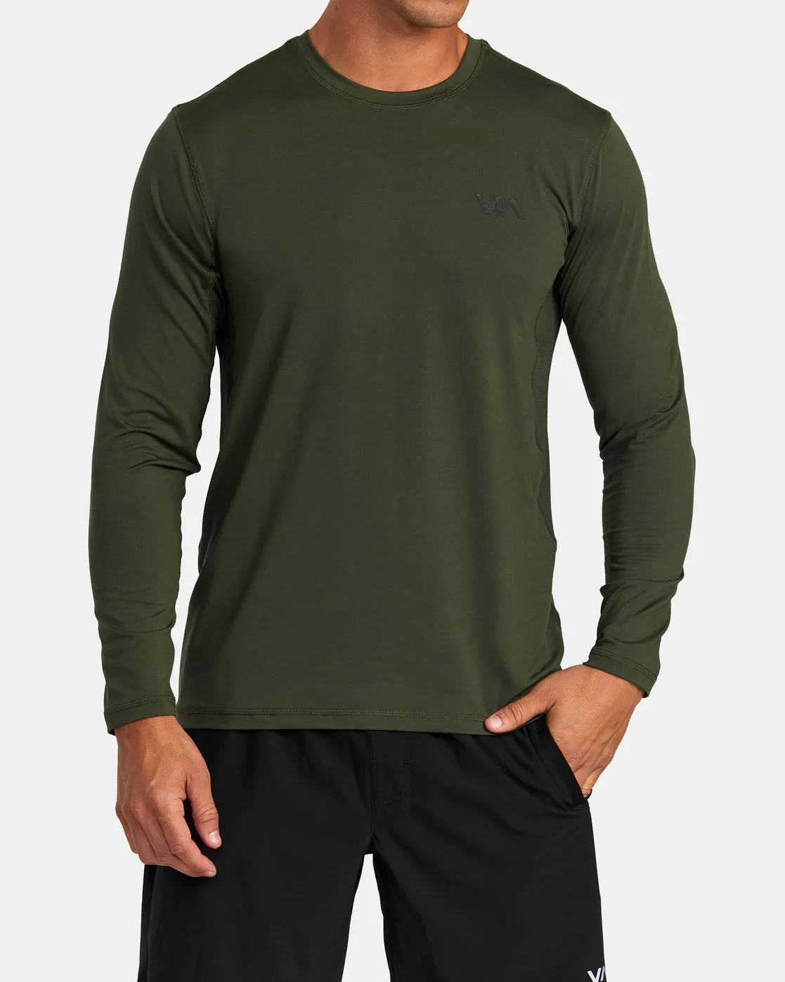 Sport Vent Long Sleeve Tee - Dark Olive