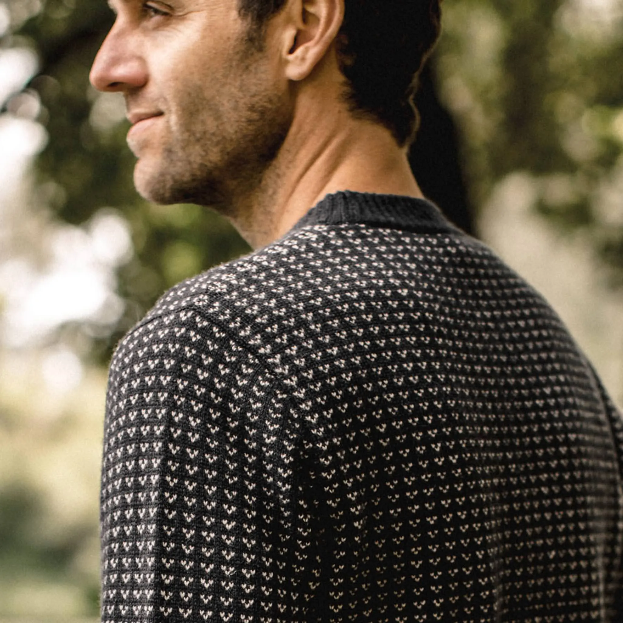 The Rangeley Sweater in Navy Cash Merino