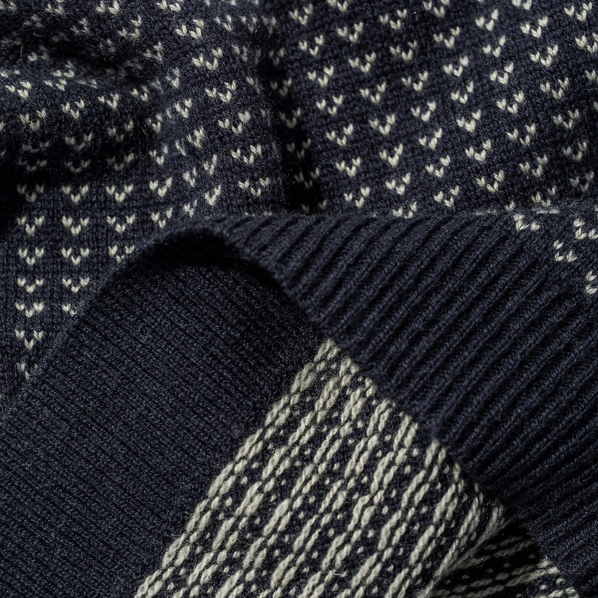 The Rangeley Sweater in Navy Cash Merino