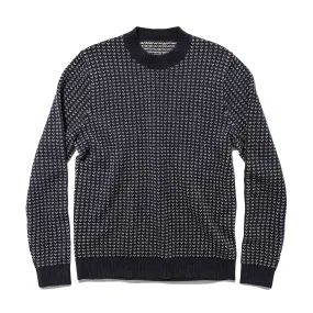 The Rangeley Sweater in Navy Cash Merino