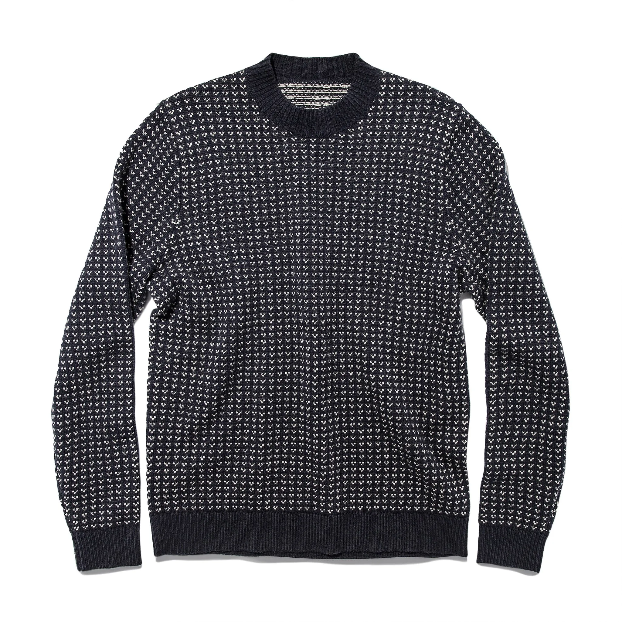 The Rangeley Sweater in Navy Cash Merino