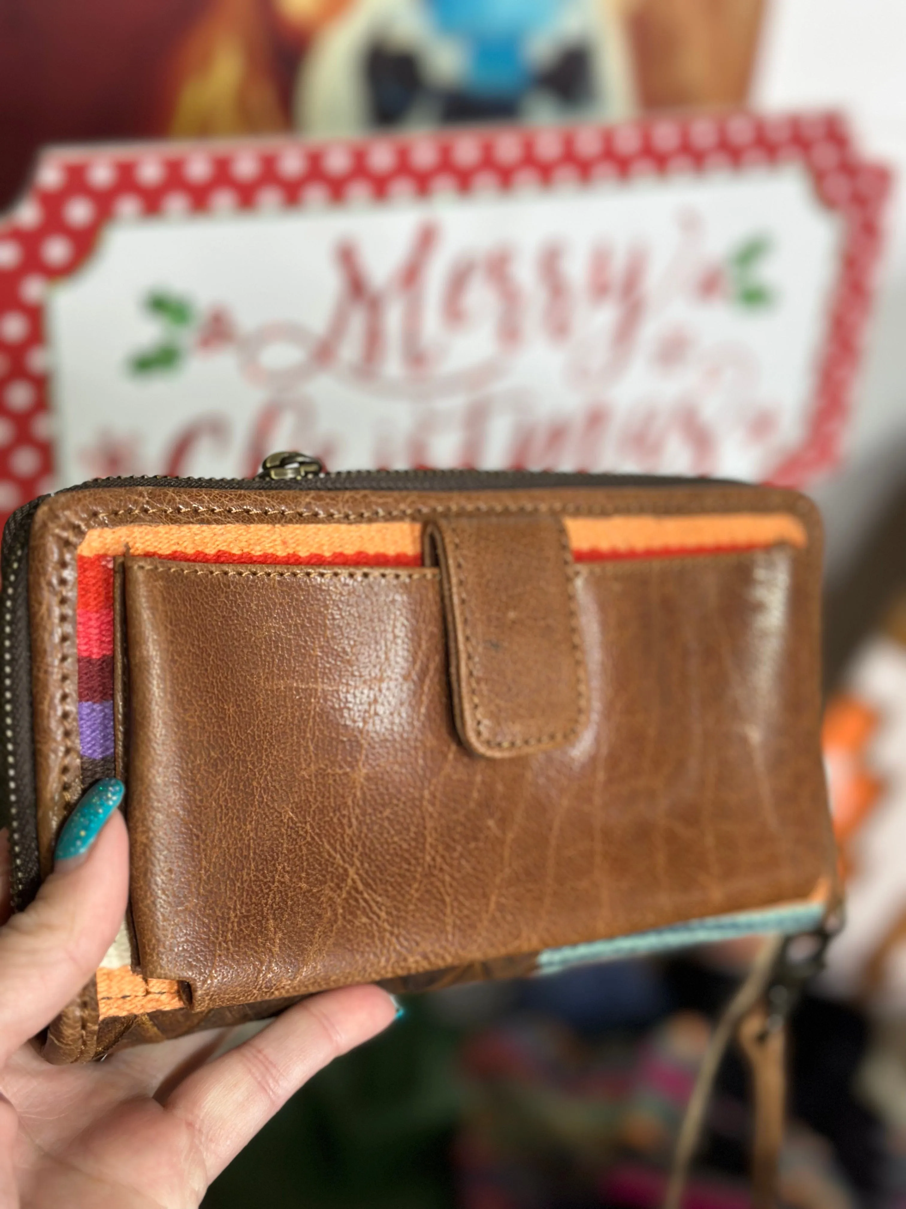 The STS Remnants Wool Leather Hair On Wallet