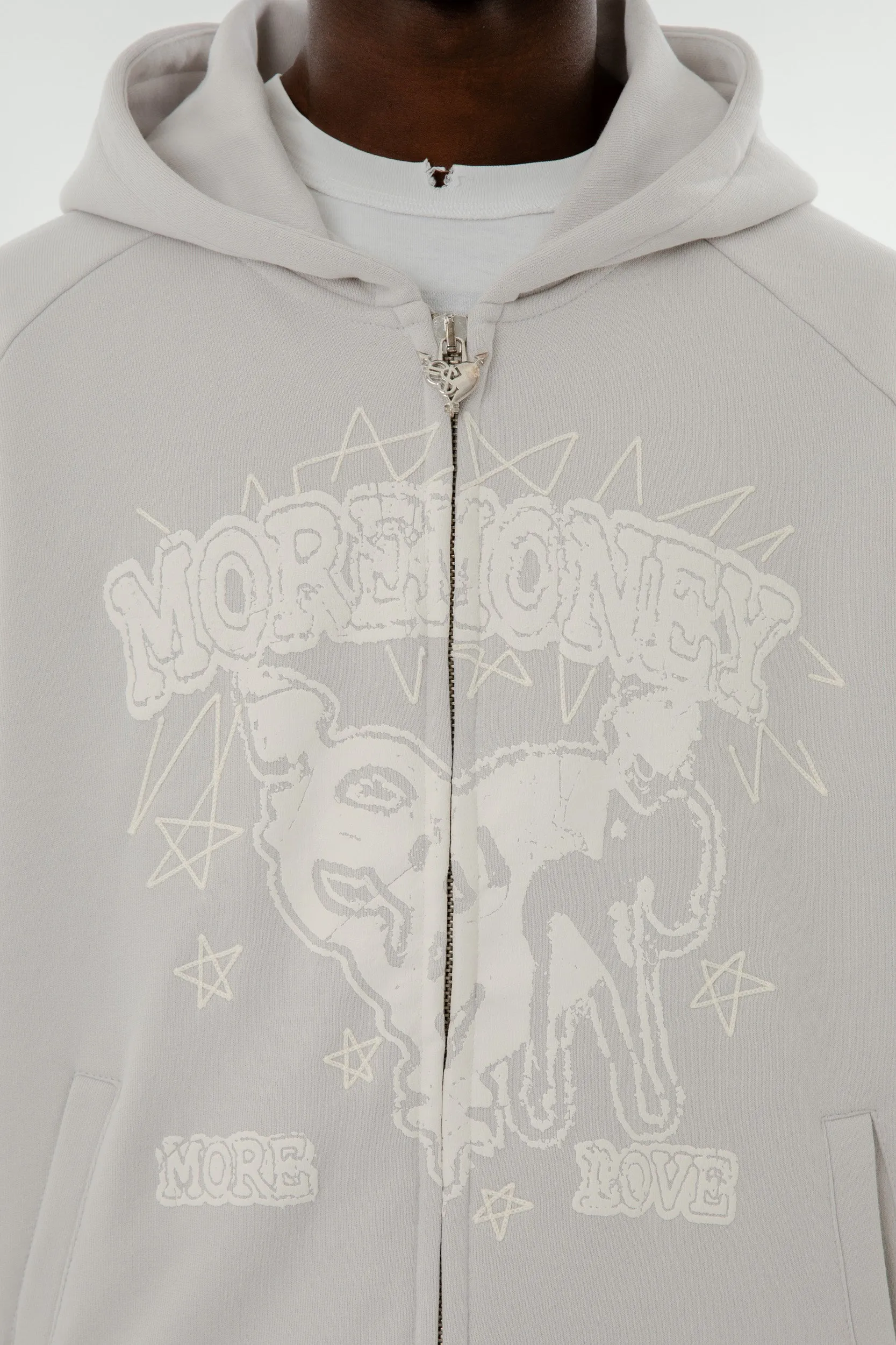 UNDER THE STARS ZIP STONE GREY