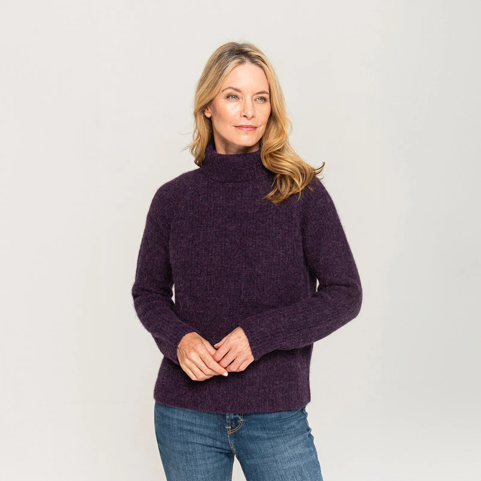 Women's Ribbed Turtleneck Sweater